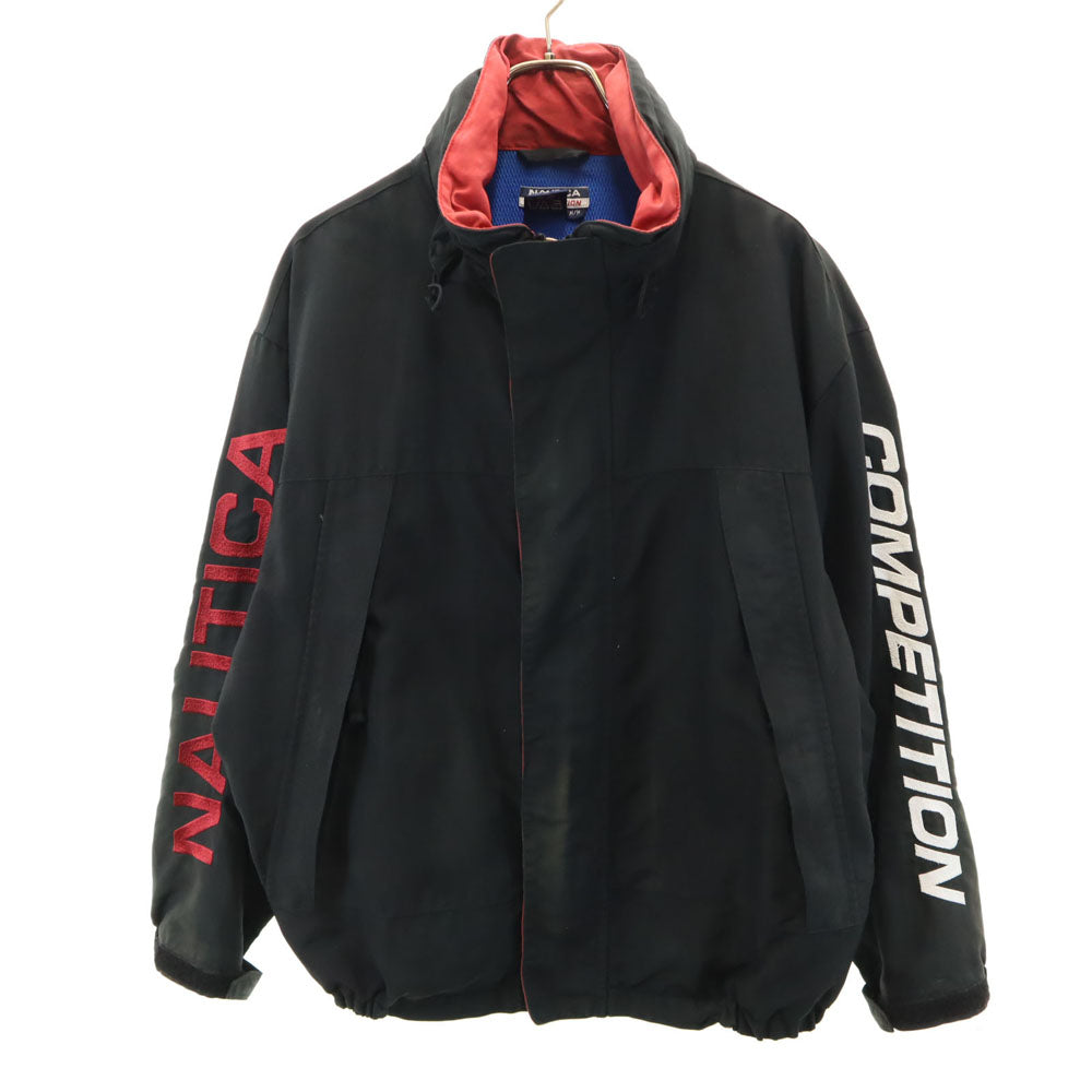 NAUTICA ノーティカ 90s オールド ナイロンジャケット M 黒 裏メッシュ