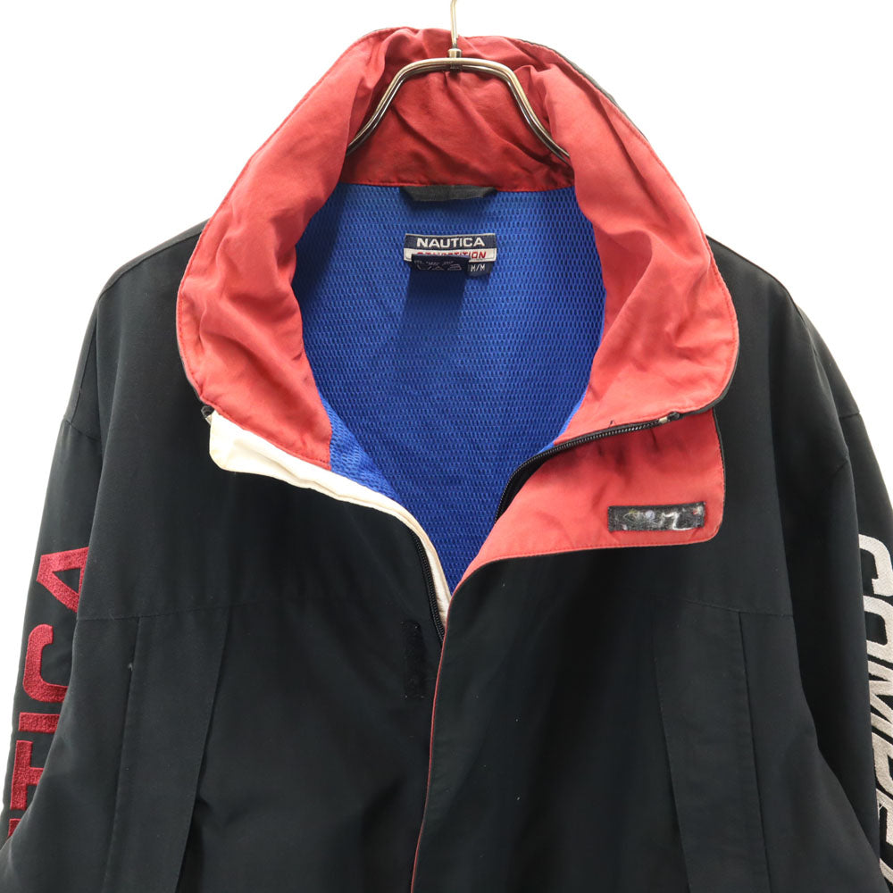 NAUTICA ノーティカ 90s オールド ナイロンジャケット M 黒 裏メッシュ メンズ