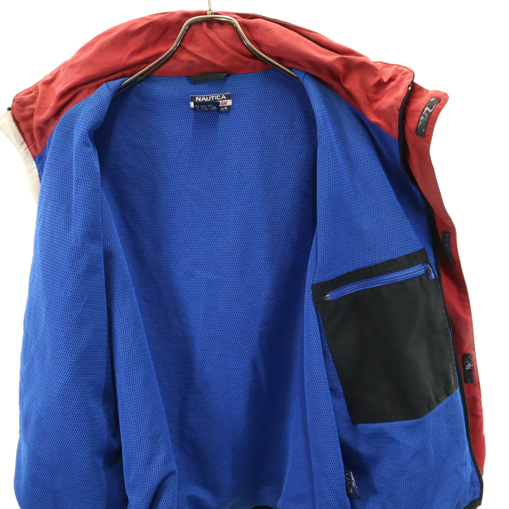NAUTICA ノーティカ 90s オールド ナイロンジャケット M 黒 裏メッシュ メンズ