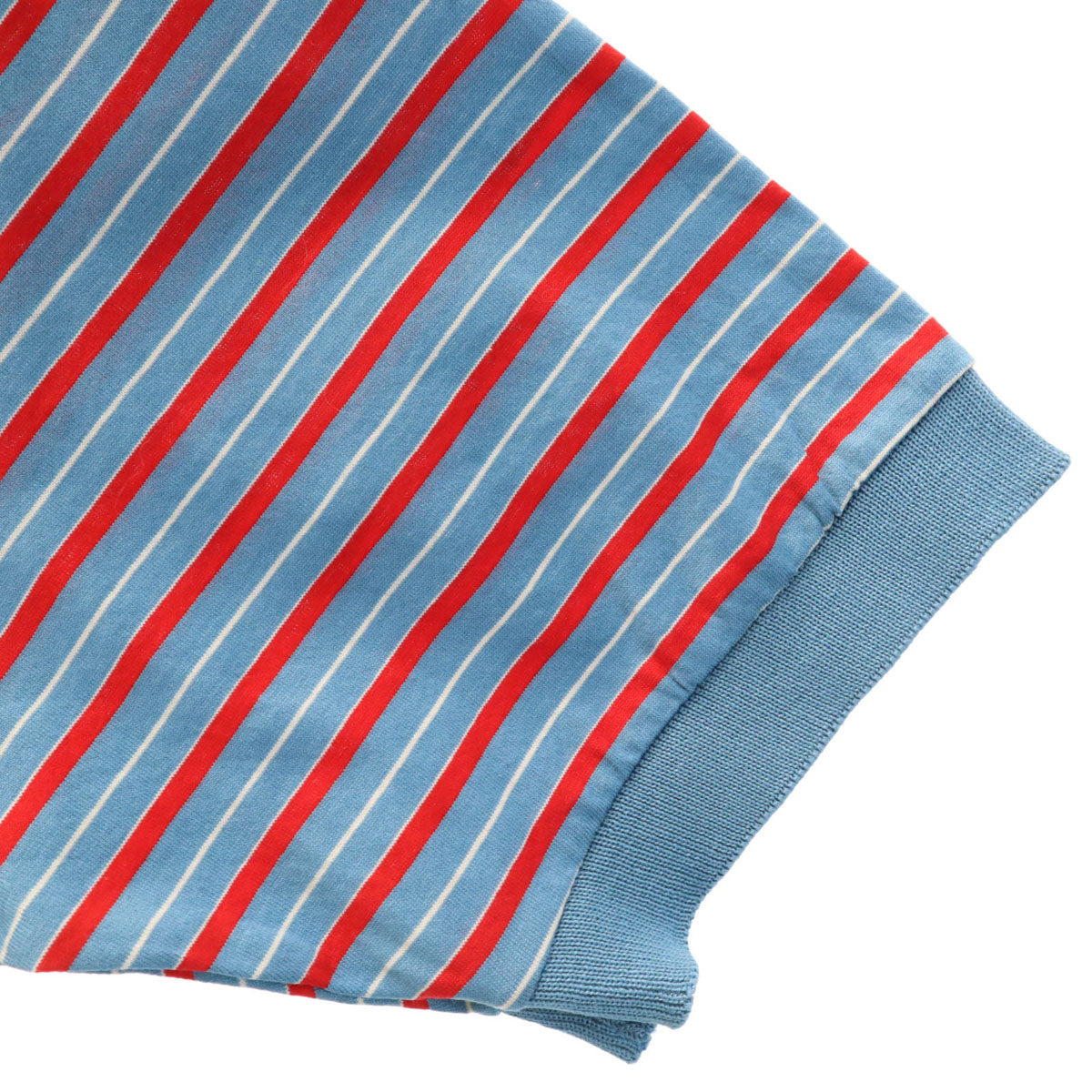 Christian Dior MONSIEUR クリスチャンディオール ムッシュ 90s オールド ボーダー柄 半袖 ポロシャツ M ブルー系 メンズ