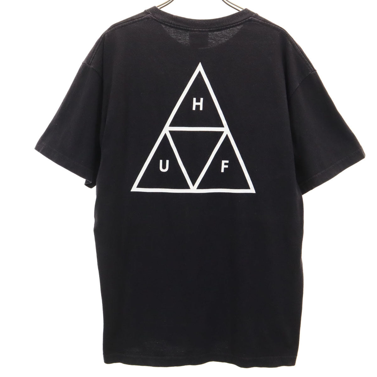 HUF ハフ バックロゴ 半袖 Tシャツ L ブラック メンズ