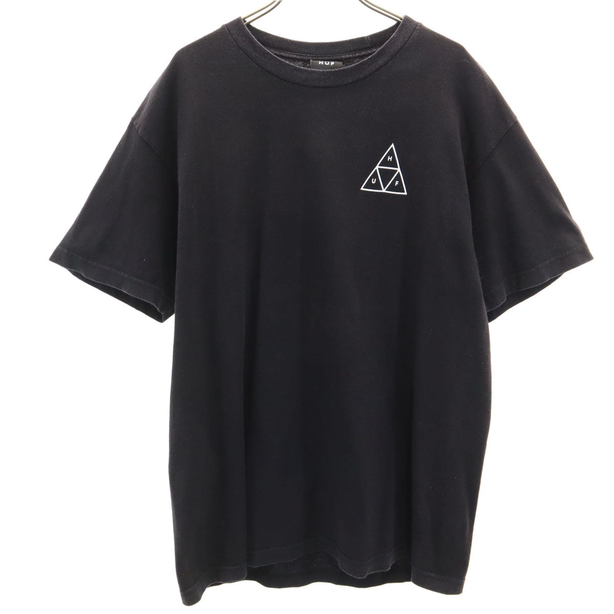 HUF ハフ バックロゴ 半袖 Tシャツ L ブラック メンズ