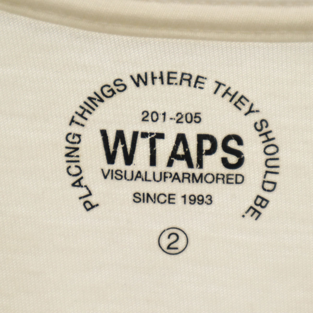 WTAPS ダブルタップス 日本製 半袖 Tシャツ 2 白 メンズ