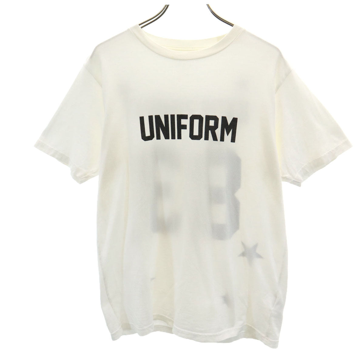 uniform experiment ユニフォームエクスペリメント 日本製 バックプリント 半袖 Tシャツ 2 白 メンズ