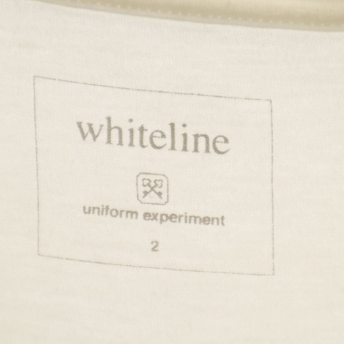 uniform experiment ユニフォームエクスペリメント 日本製 バックプリント 半袖 Tシャツ 2 白 メンズ