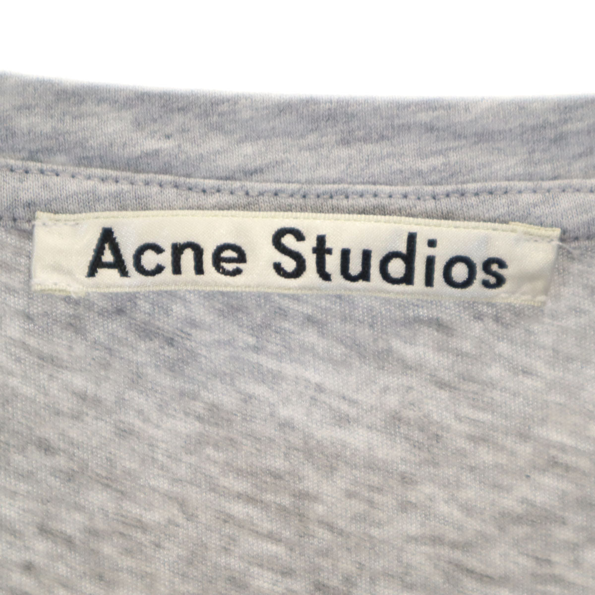 ACNE STUDIOS アクネストゥディオズ フレンチスリーブ Tシャツ XS グレー ストレッチ 無地 レディース