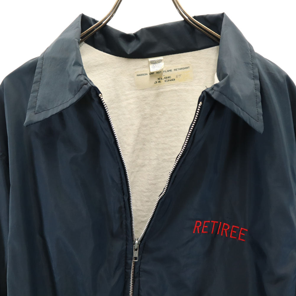 OLD オールド 80s USA製 ブルゾン XL ネイビー ジャケット メンズ