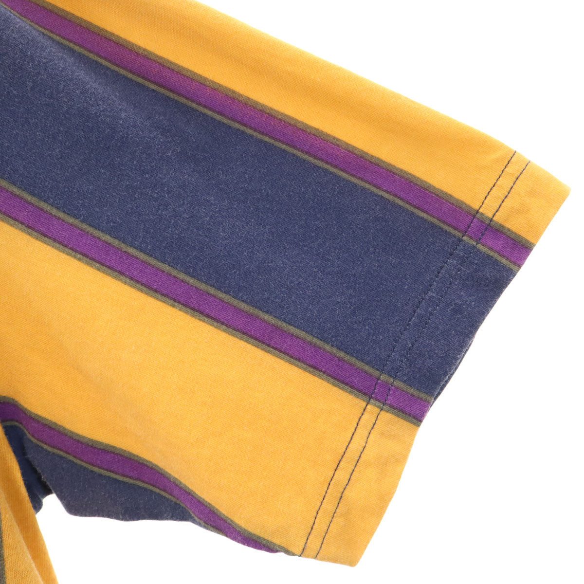 Supreme シュプリーム ストライプ柄 半袖 フーディー Tシャツ S ネイビー メンズ