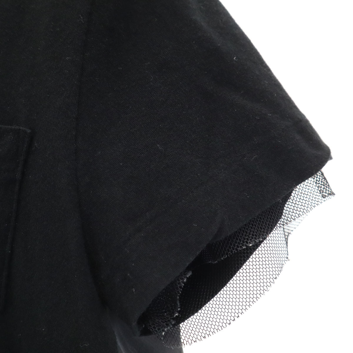 sacai luck サカイラック 日本製 半袖 カットソー 1 ブラック レディース