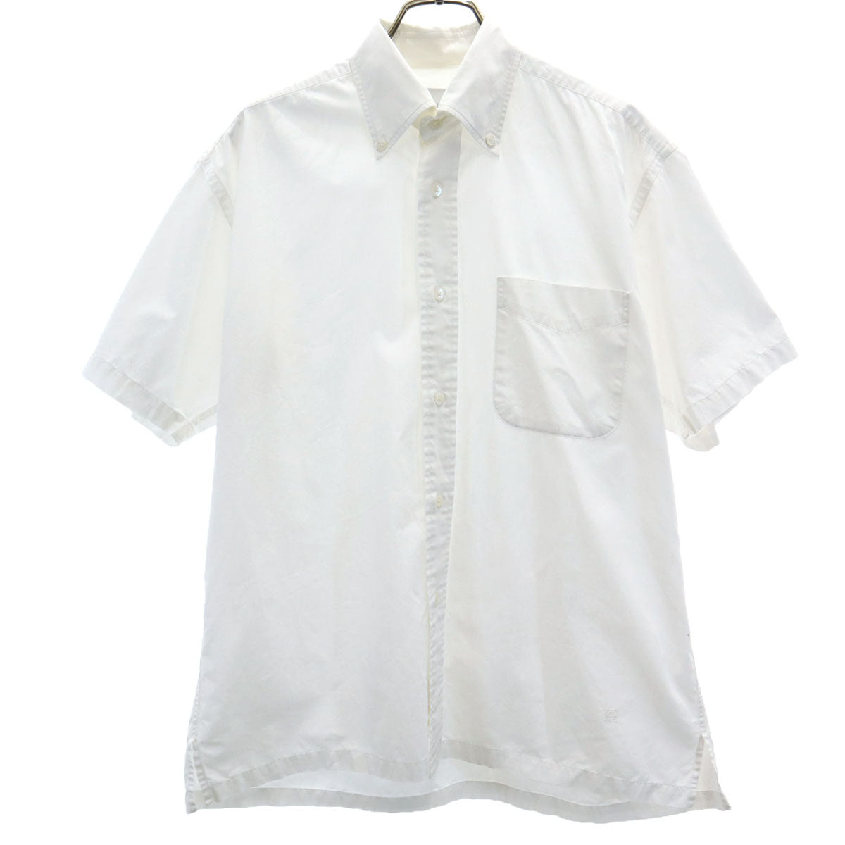 GIVENCHY ジバンシィ 半袖 ボタンダウンシャツ 46 ホワイト メンズ