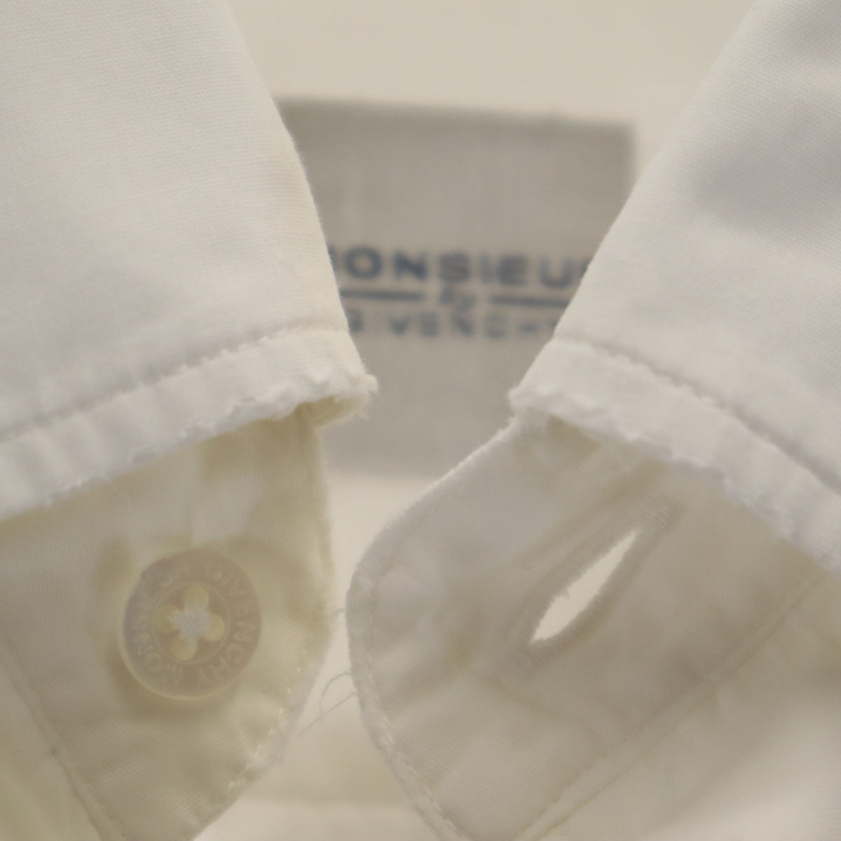 GIVENCHY ジバンシィ 半袖 ボタンダウンシャツ 46 ホワイト メンズ