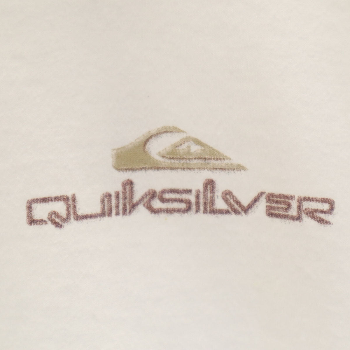 Quiksilver クイックシルバー USA製 バックロゴ 半袖 Tシャツ L ホワイト シングルステッチ メンズ
