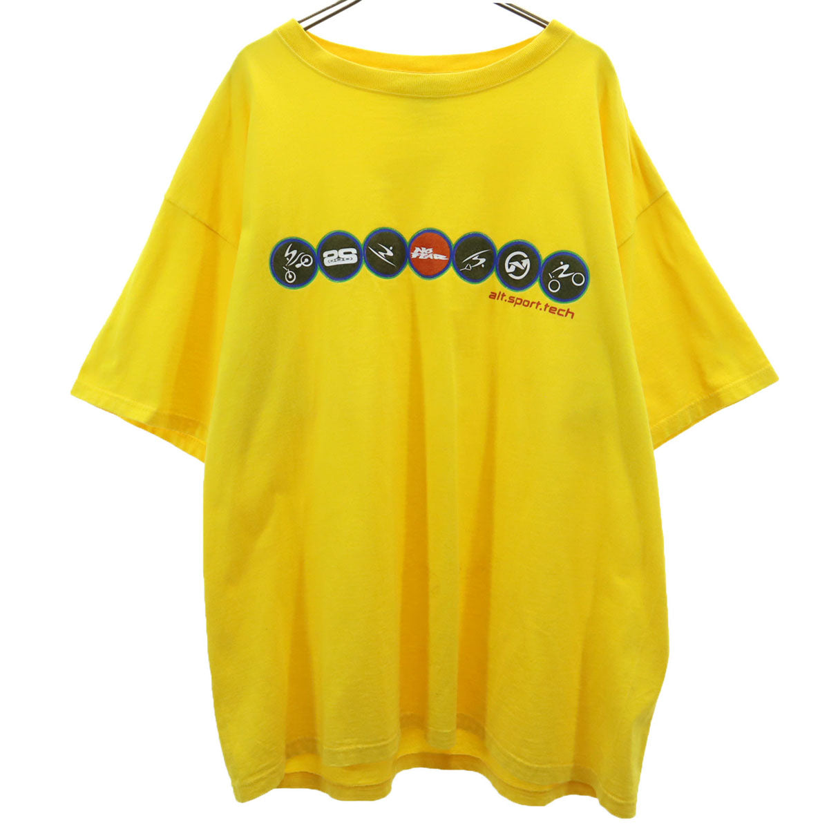 NO FEAR ノーフィアー USA製 半袖 Tシャツ XL イエロー メンズ