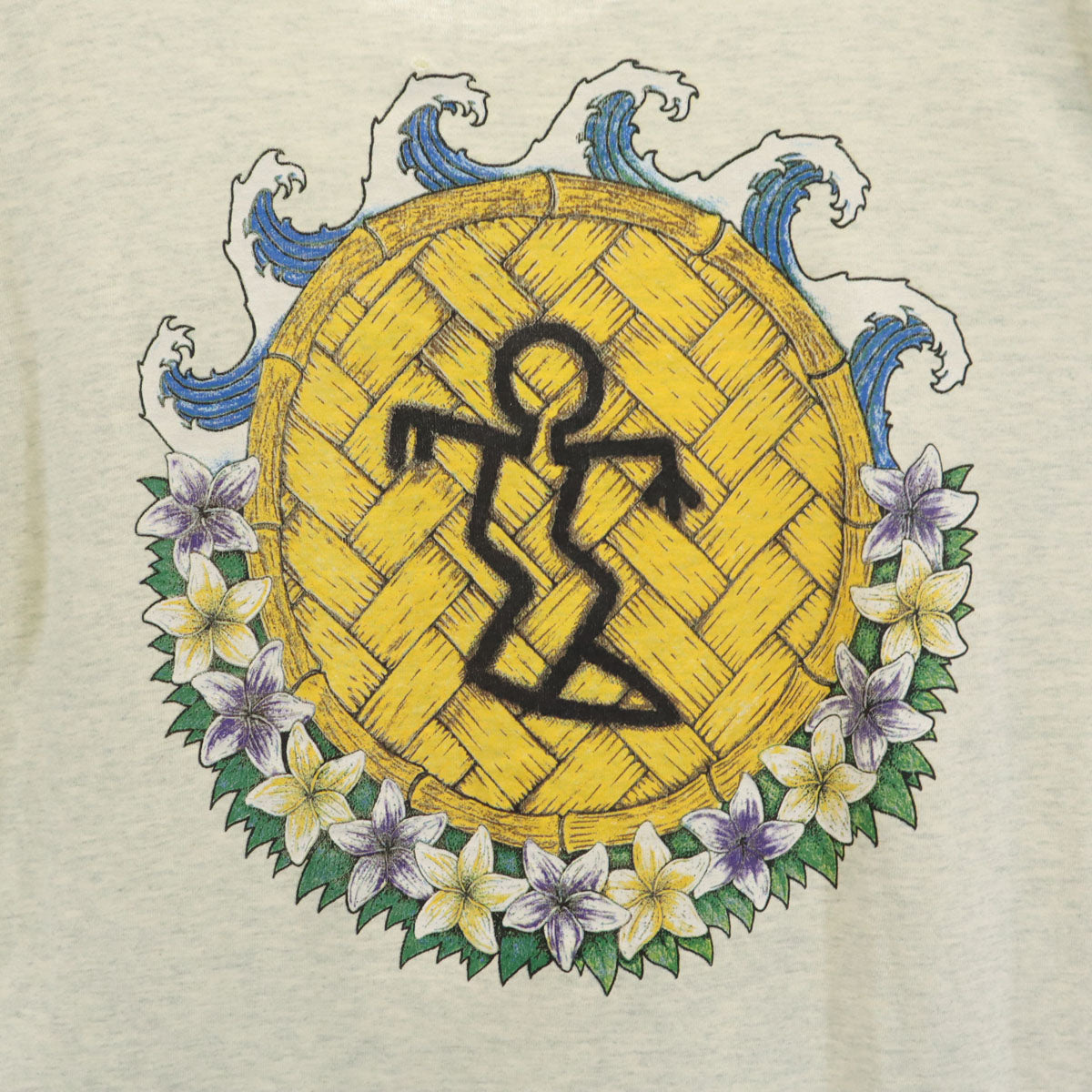 Da Hui ダフイ 90s USA製 オールド バックプリント 半袖 Tシャツ M グレー シングルステッチ メンズ