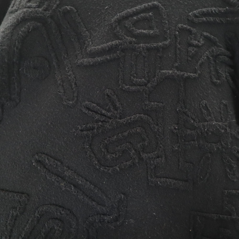 Desigual デシグアル 長袖 3D ニット M ブラック セーター メンズ