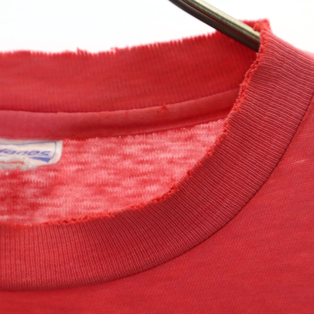 Hanes ヘインズ 80s 90s BEEFY-T USA製 オールド 半袖 Tシャツ L レッド系 シングルステッチ メンズ