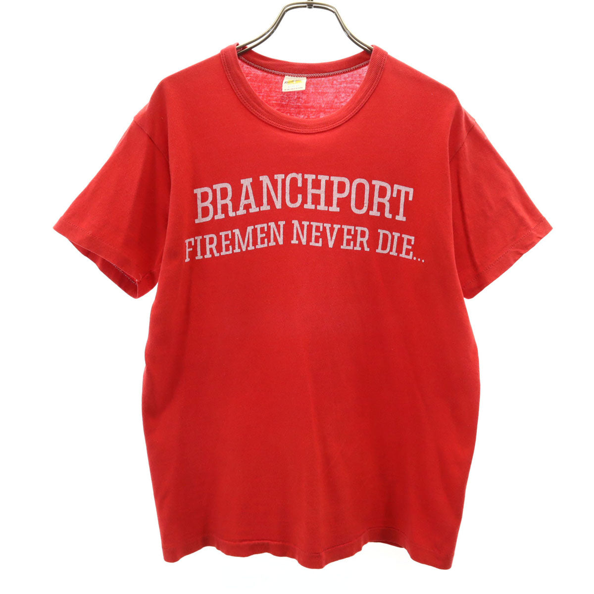 RUSSELL ラッセル 70s 80s USA製 ヴィンテージ 半袖 Tシャツ M レッド系 シングルステッチ メンズ