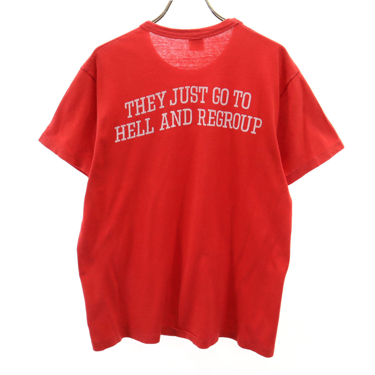 RUSSELL ラッセル 70s 80s USA製 ヴィンテージ 半袖 Tシャツ M レッド系 シングルステッチ メンズ