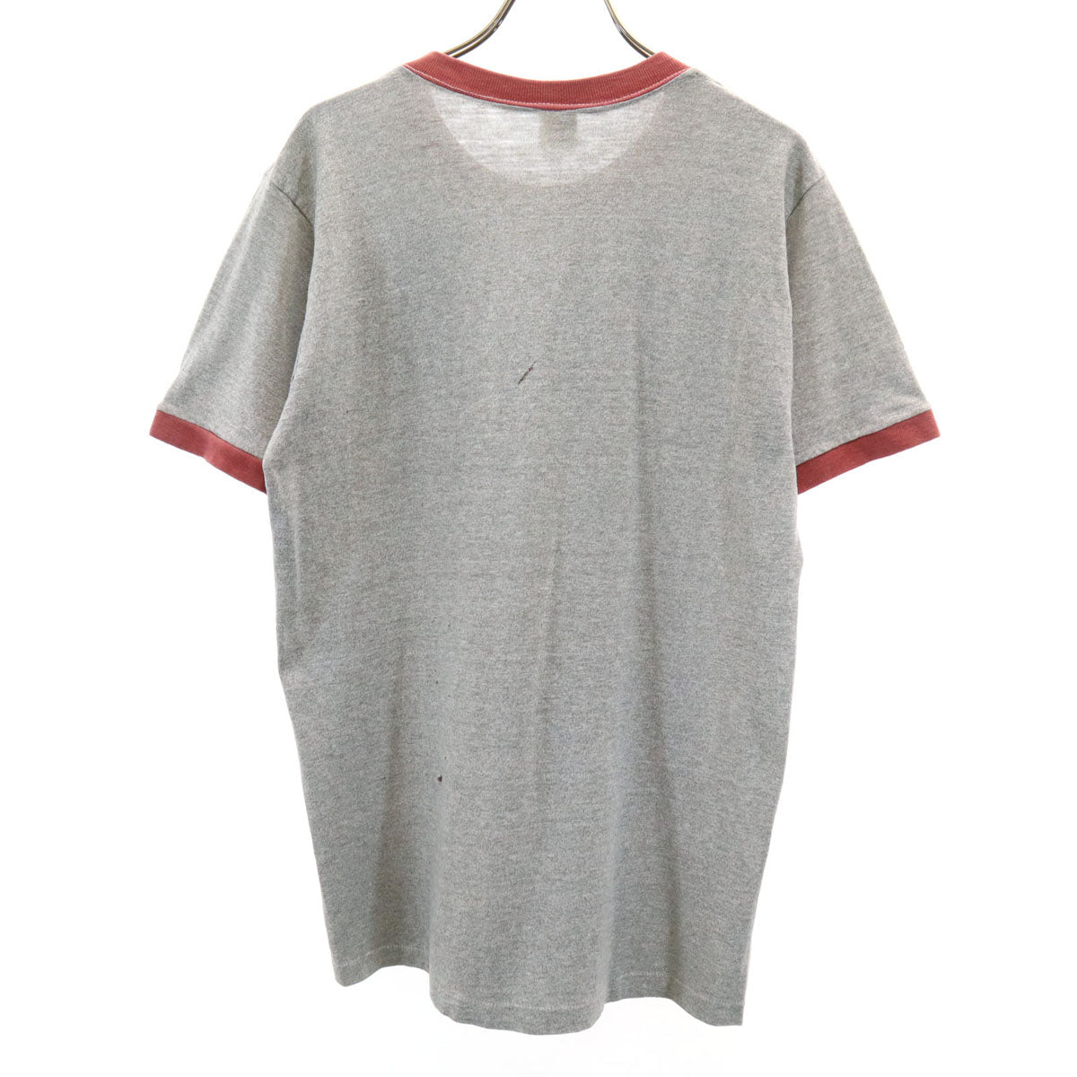 TOWNCRAFT タウンクラフト 70s ヴィンテージ 半袖 リンガー 無地 Tシャツ L グレー系 メンズ