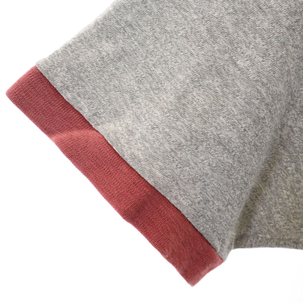 TOWNCRAFT タウンクラフト 70s ヴィンテージ 半袖 リンガー 無地 Tシャツ L グレー系 メンズ