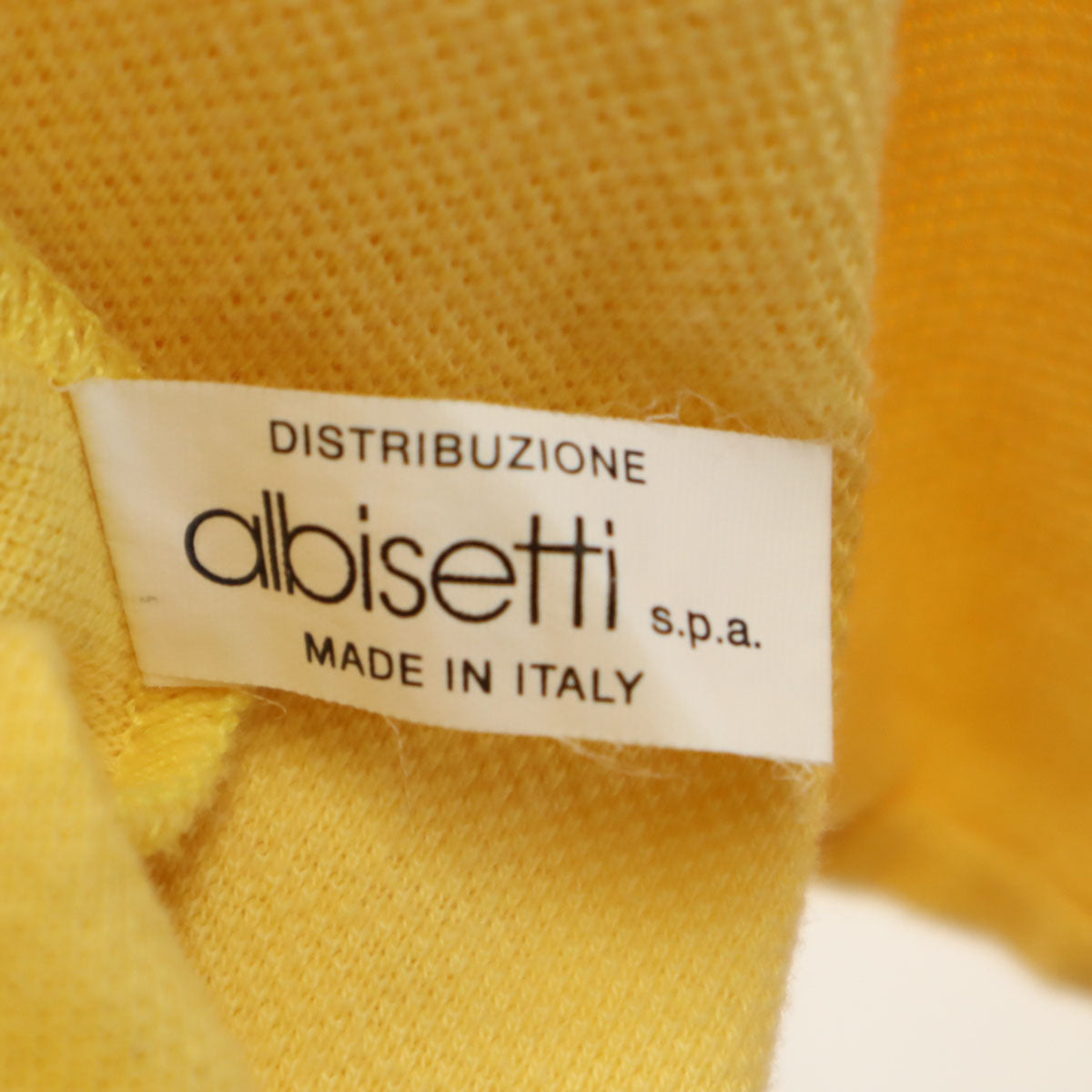 FENDI フェンディ イタリア製 オールド 半袖 ポロシャツ イエロー系 メンズ