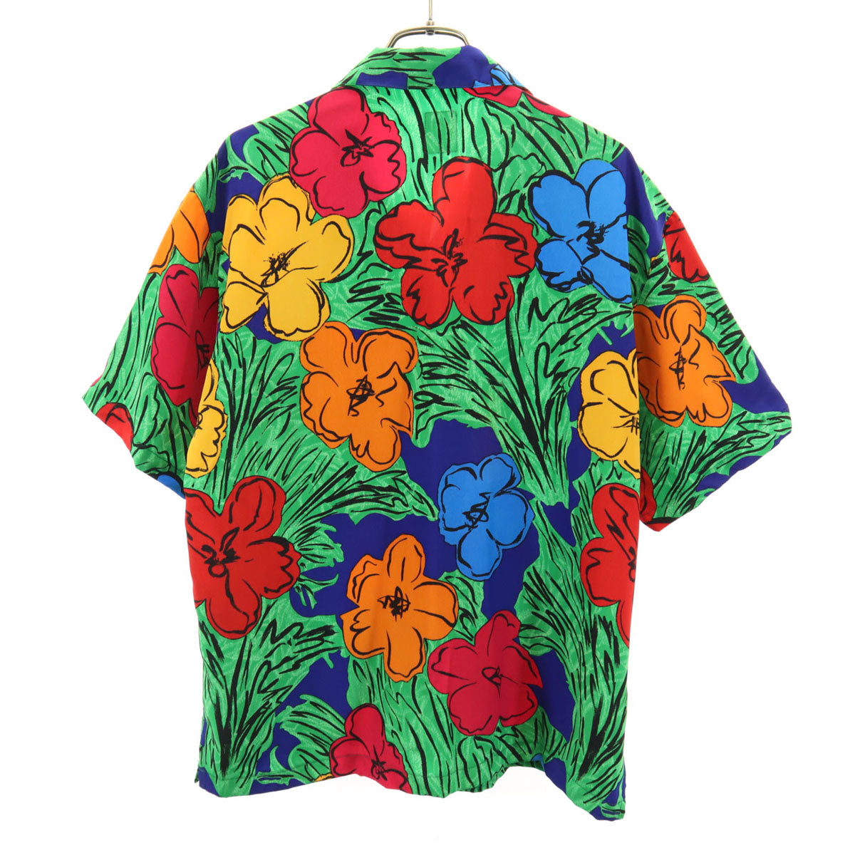 MOSCHINO モスキーノ JEANS 花柄 半袖 オープンカラー シャツ 9 レディース