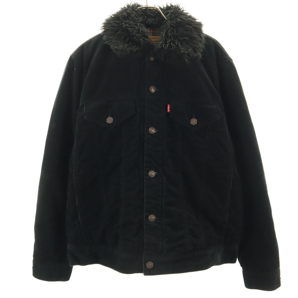 Levi's リーバイス コーデュロイ トラッカー ジャケット M ブラック 中綿入り メンズ