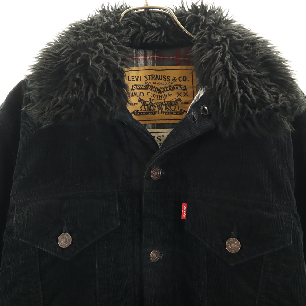 Levi's リーバイス コーデュロイ トラッカー ジャケット M ブラック 中綿入り メンズ