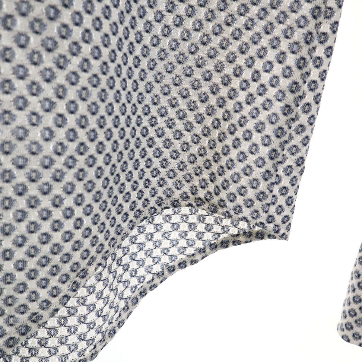 VAN HEUSEN ヴァンヒューゼン 70s ヴィンテージ 総柄 長袖 シャツ 15 1/2-34 ホワイト メンズ