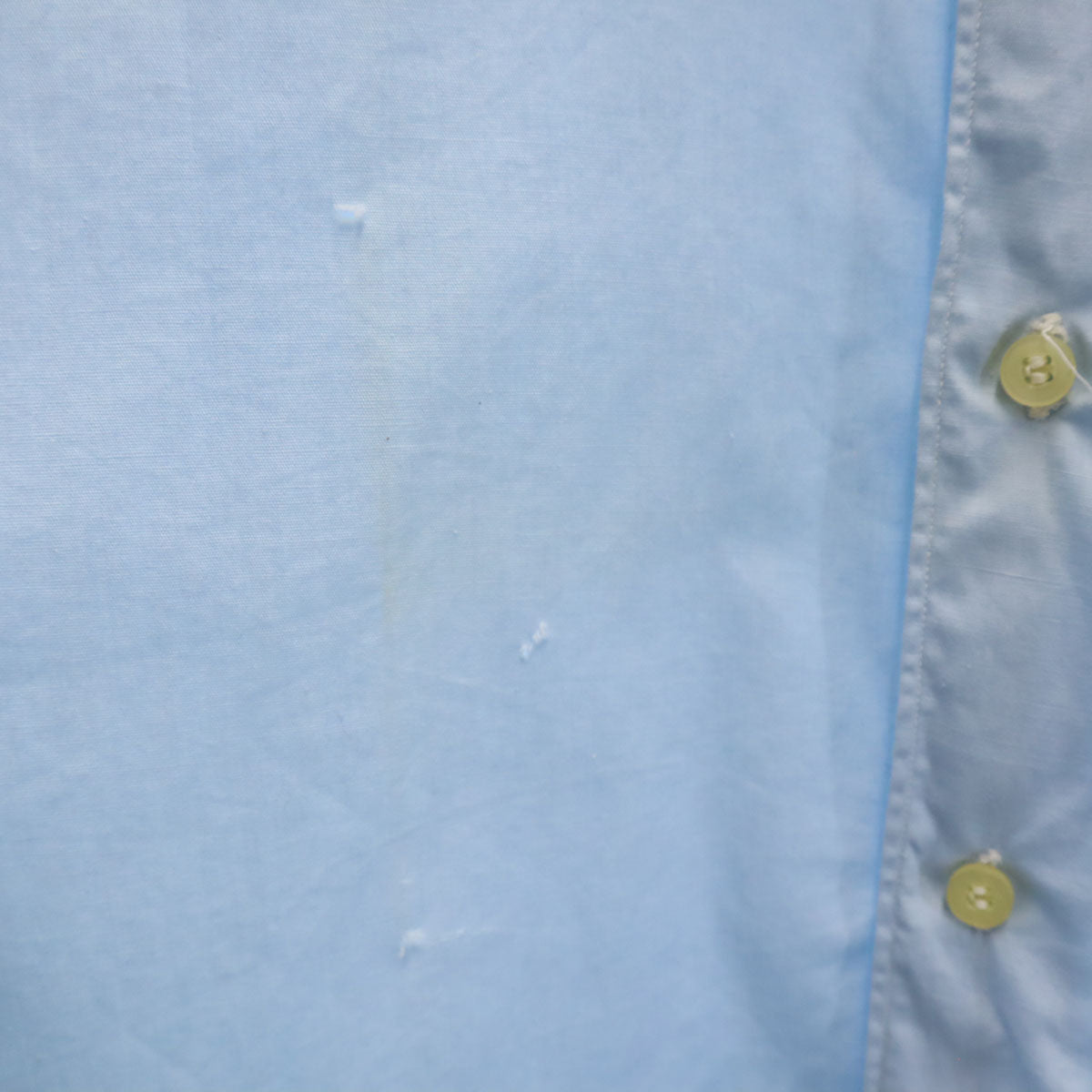 VAN HEUSEN ヴァンヒューゼン 50s 60s ヴィンテージ 長袖 シャツ 17-33 水色 ダブルカフス メンズ