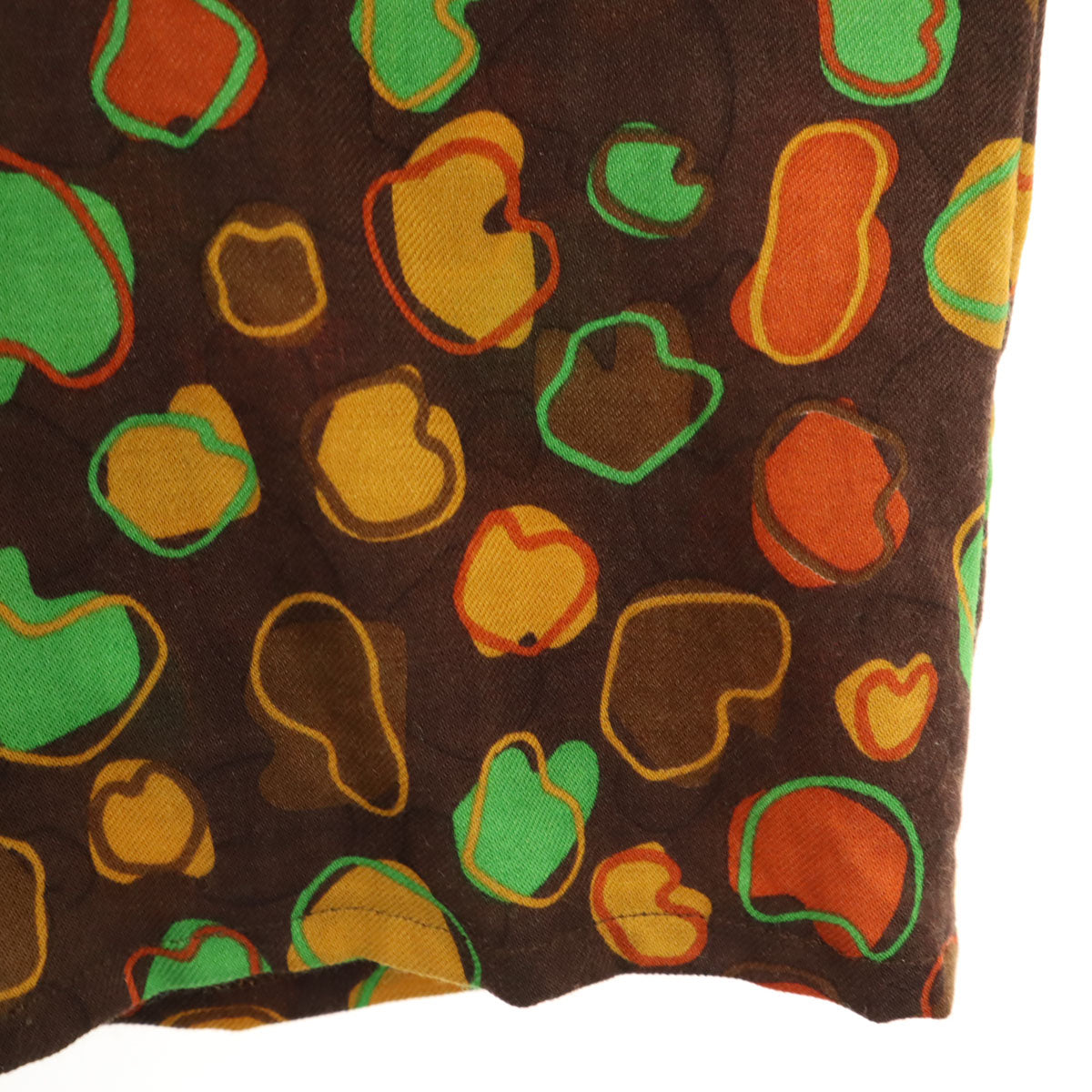 GIVENCHY ジバンシィ 90s シルクブレンド オールド 長袖 シャツ 10 ブラウン レディース