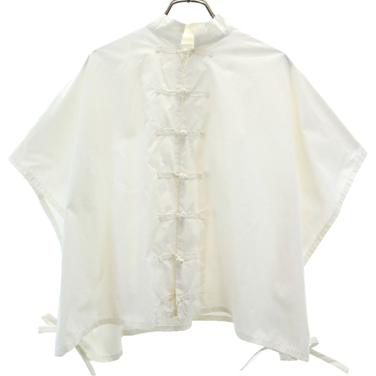 FACETASM ファセッタズム 日本製 半袖 スタンドカラー シャツ ホワイト系 レディース