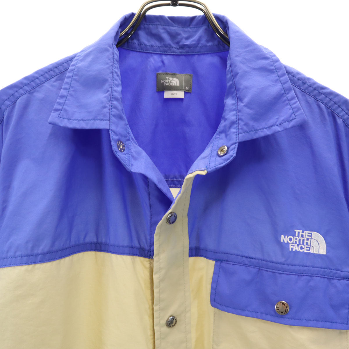 THE NORTH FACE ノースフェイス アウトドア ナイロン 半袖 シャツ M ベージュ系 NR22331 メンズ