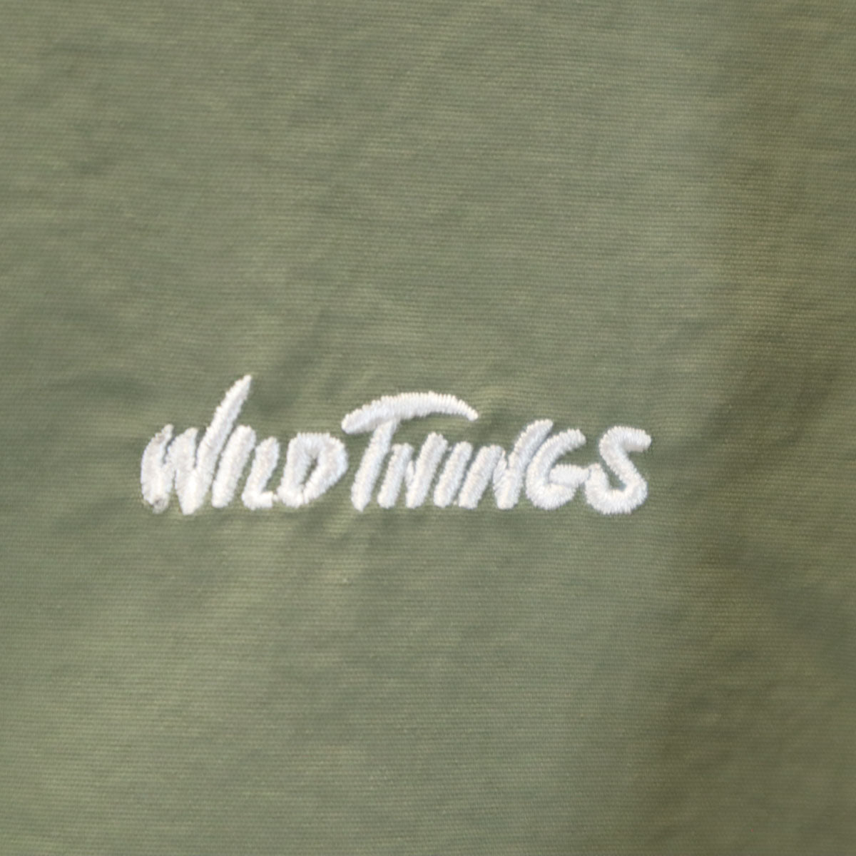 WILDTHINGS ワイルドシングス ナイロン 半袖 シャツ L カーキ メンズ