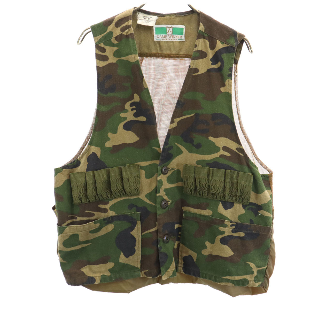 GAME WINNER ハンティングベスト 茶 M ビンテージ