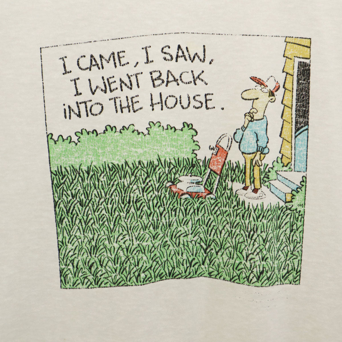 Center Star 90s オールド USA製 メッセージ プリント 半袖 Tシャツ XL ホワイト シングルステッチ メンズ