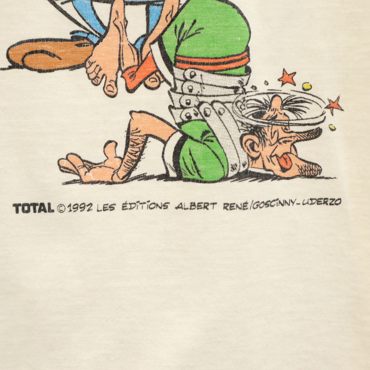 AMERICAN STYLE アメリカンスタイル 90s オールド アステリックス プリント 半袖 Tシャツ XL ホワイト シングルステッチ Asterix キャラT メンズ