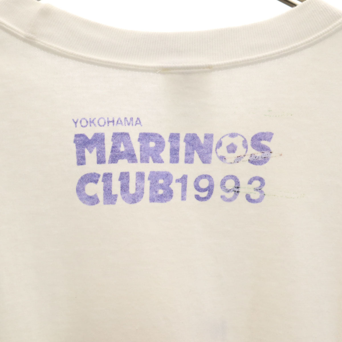 adidas アディダス 90s オールド 横浜マリノス プリント 半袖 Tシャツ L オフホワイト デサント メンズ