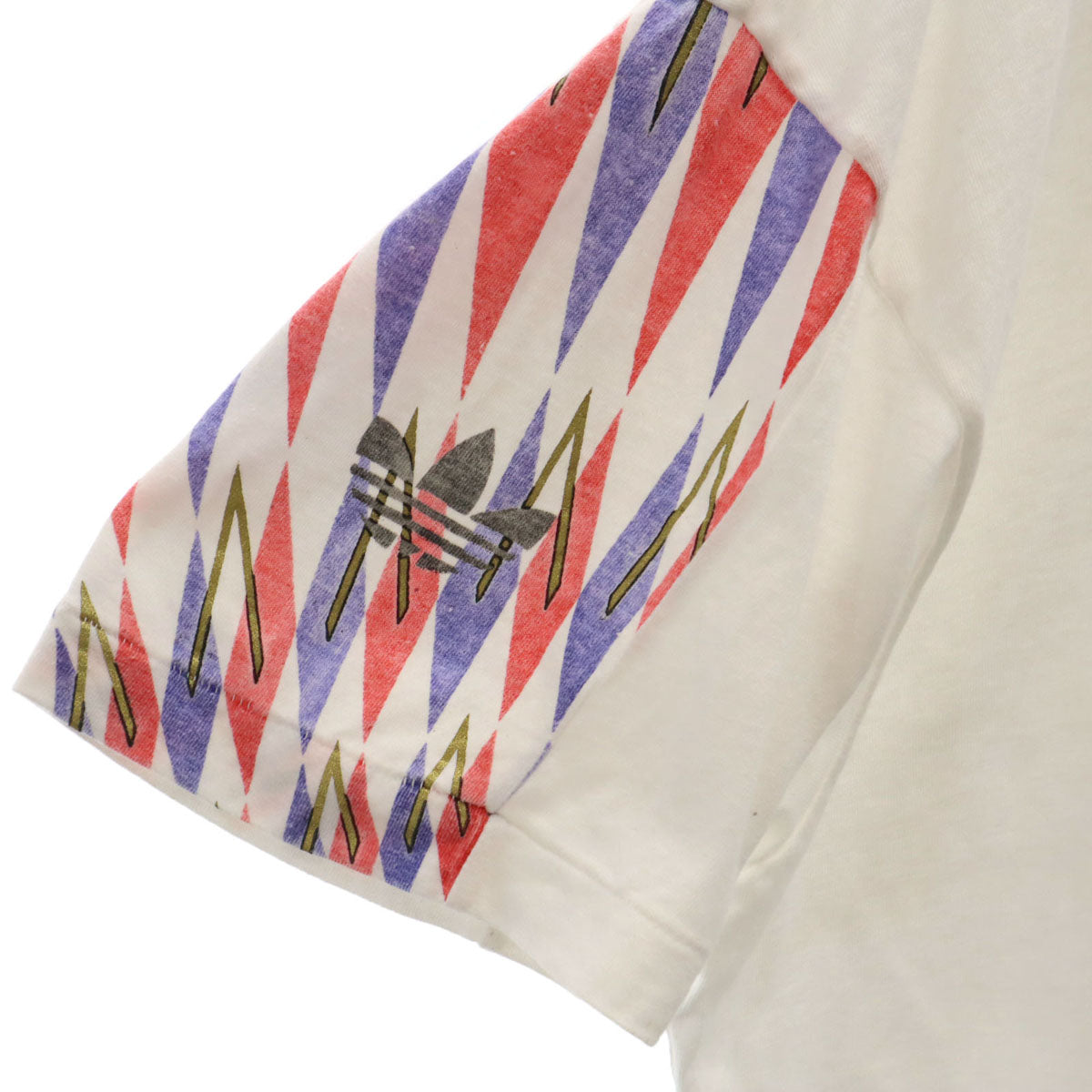 adidas アディダス 90s オールド 横浜マリノス プリント 半袖 Tシャツ L オフホワイト デサント メンズ