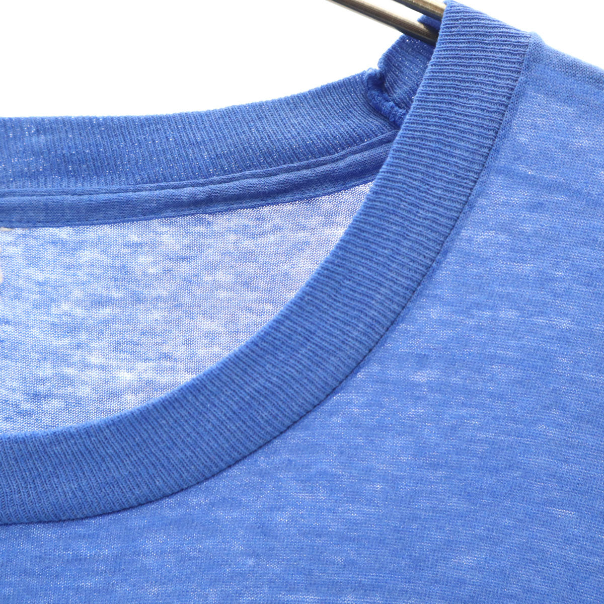 70s 80s ヴィンテージ JET EAST 半袖 Tシャツ ブルー シングルステッチ 企業モノ メンズ