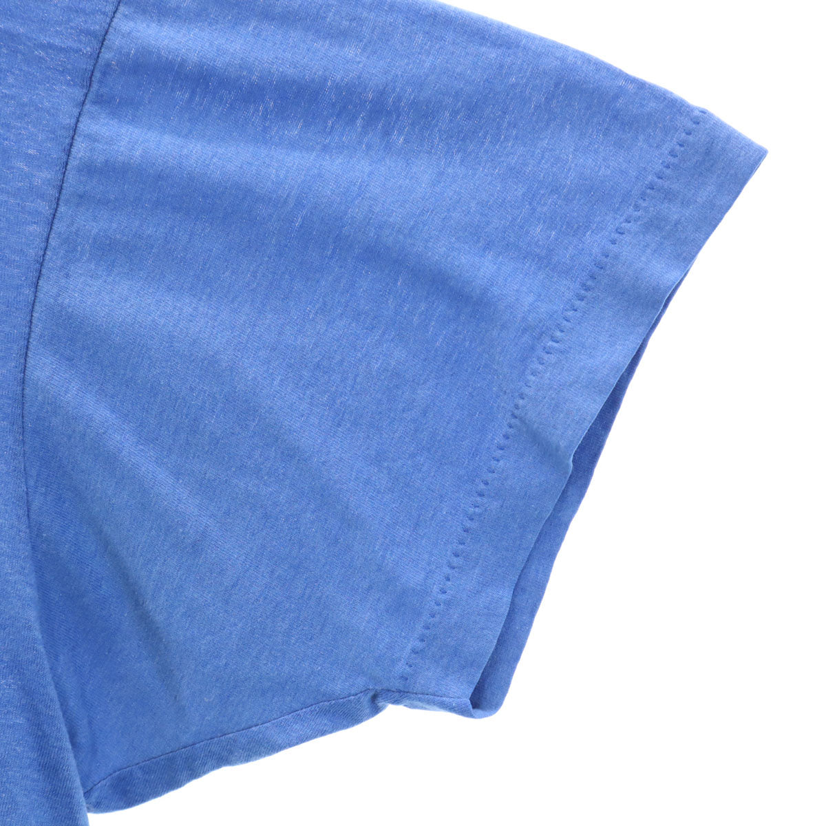 70s 80s ヴィンテージ JET EAST 半袖 Tシャツ ブルー シングルステッチ 企業モノ メンズ