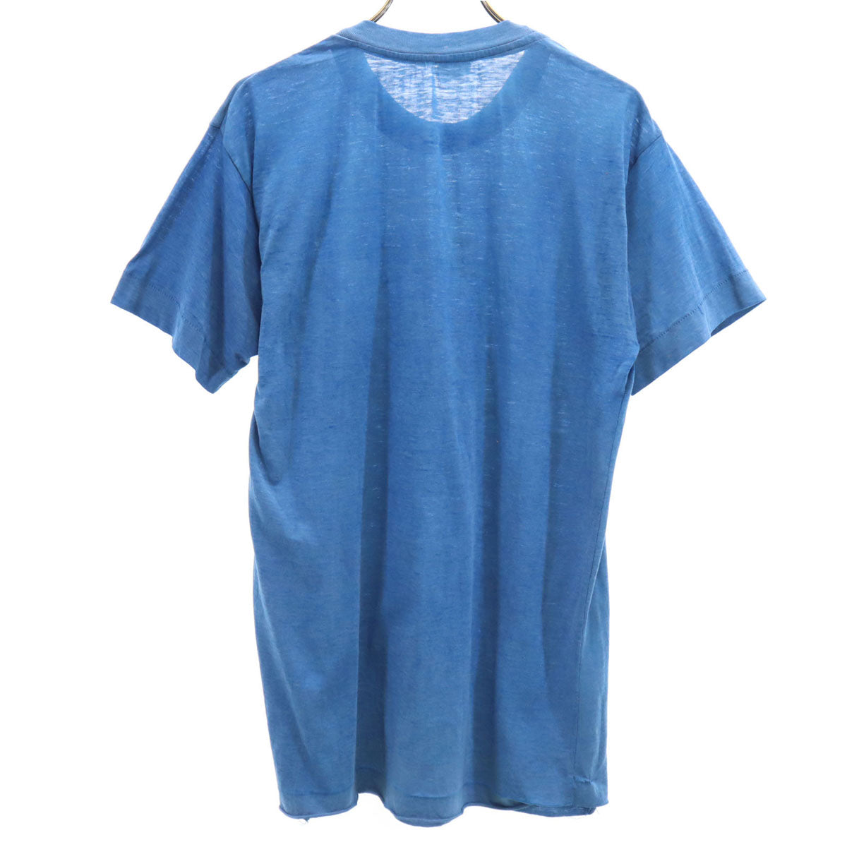 70s 80s ヴィンテージ 半袖 Tシャツ ブルー シングルステッチ メンズ