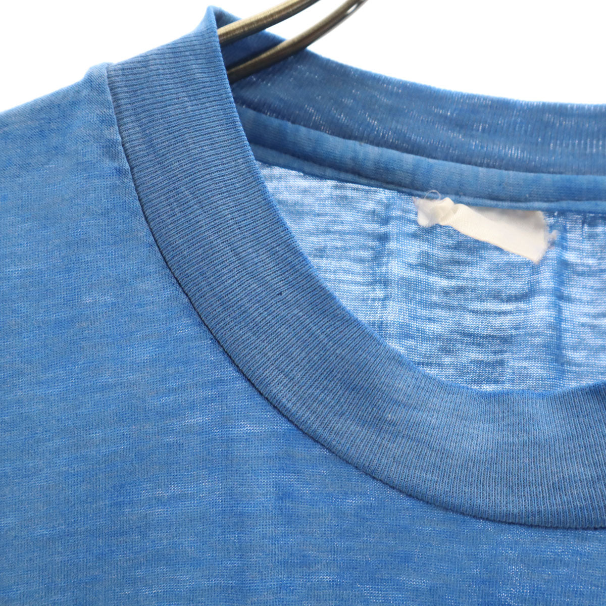 70s 80s ヴィンテージ 半袖 Tシャツ ブルー シングルステッチ メンズ