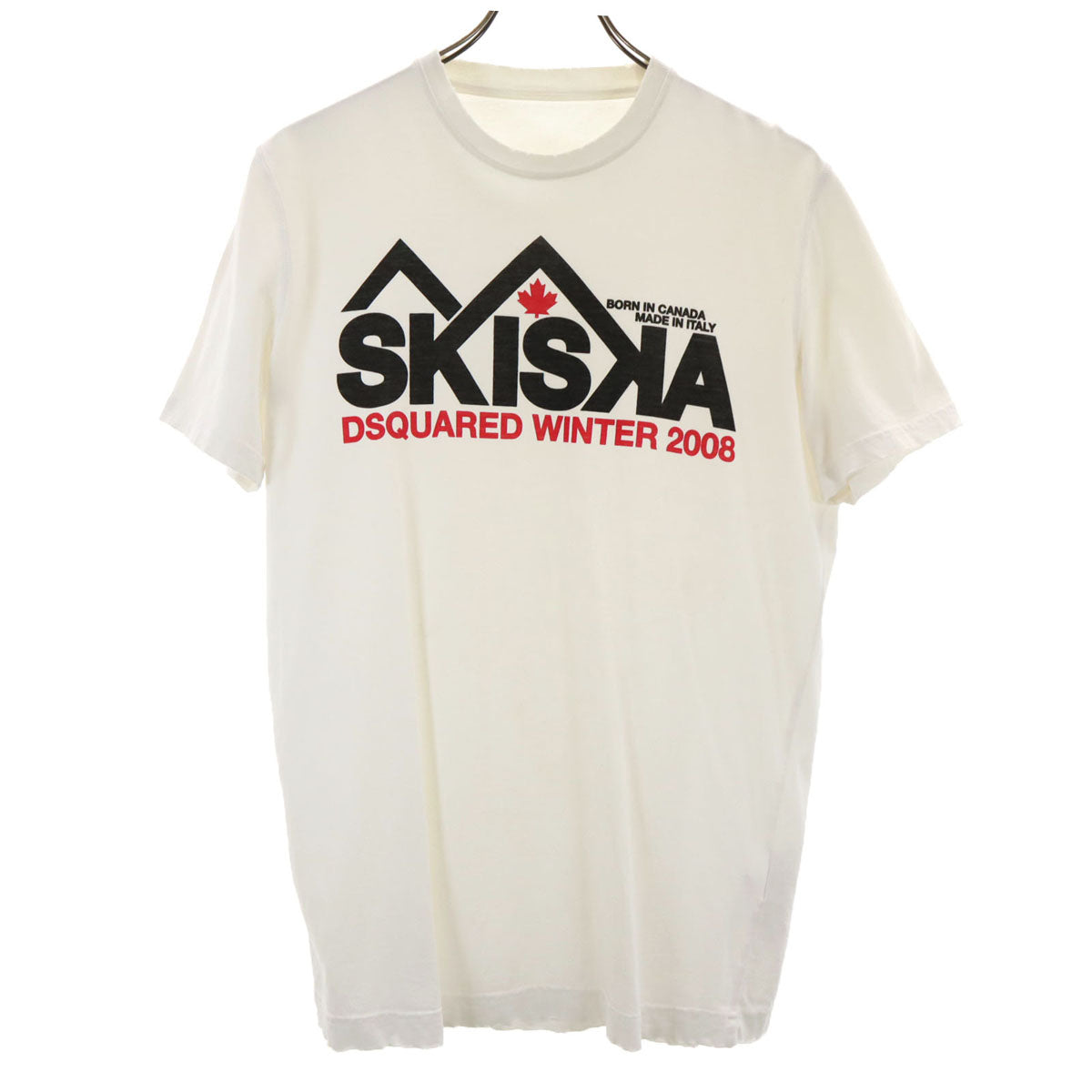 イタリア製 半袖 Tシャツ M オフホワイト メンズ