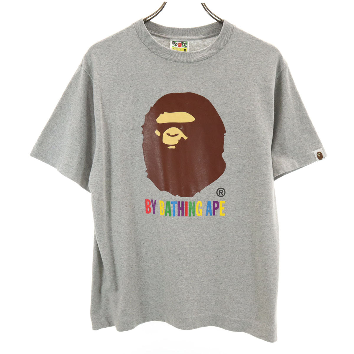 BAPE ベイプ 日本製 半袖 Tシャツ M グレー メンズ