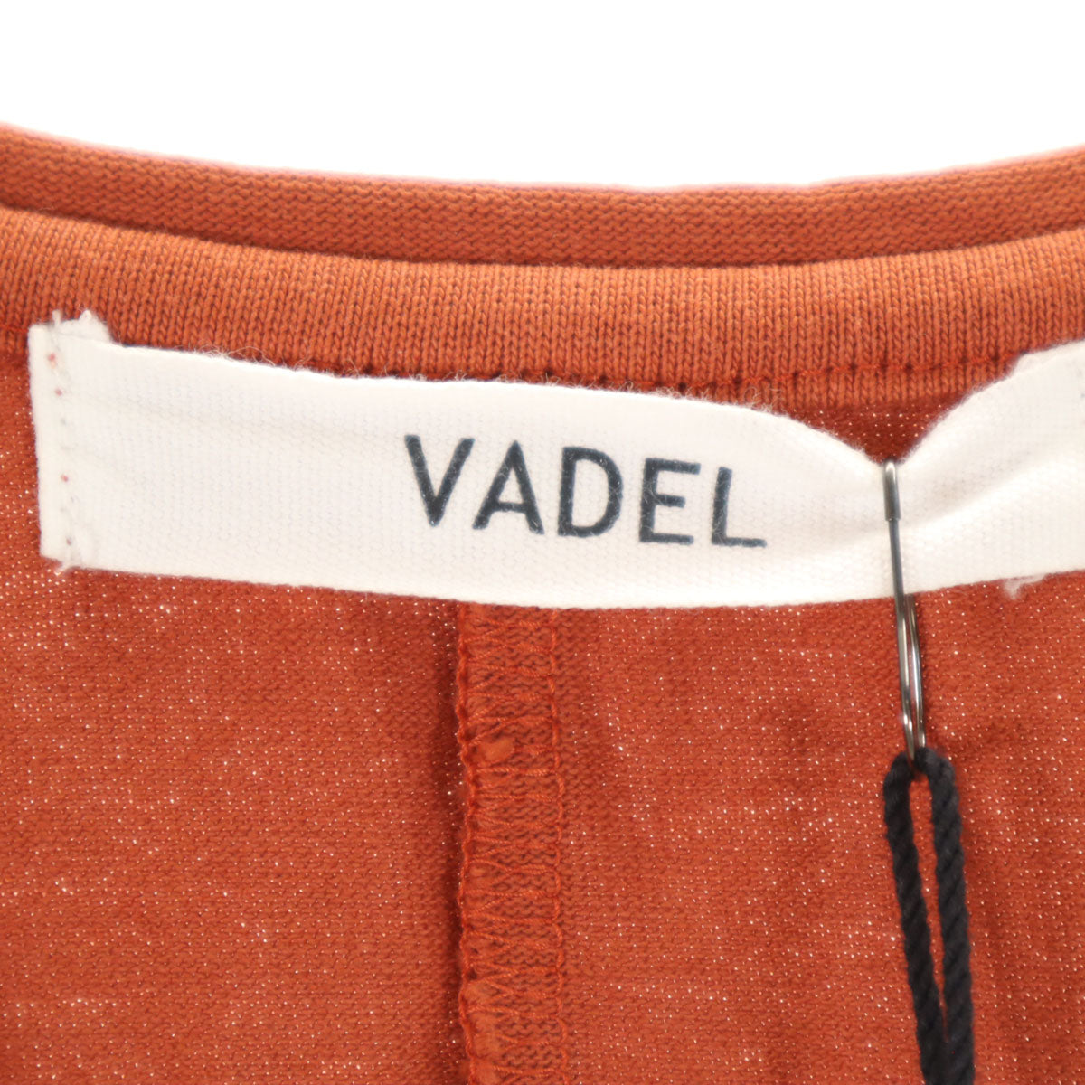 未使用 VADEL バデル 半袖 Vネック Tシャツ 46 ブラウン メンズ