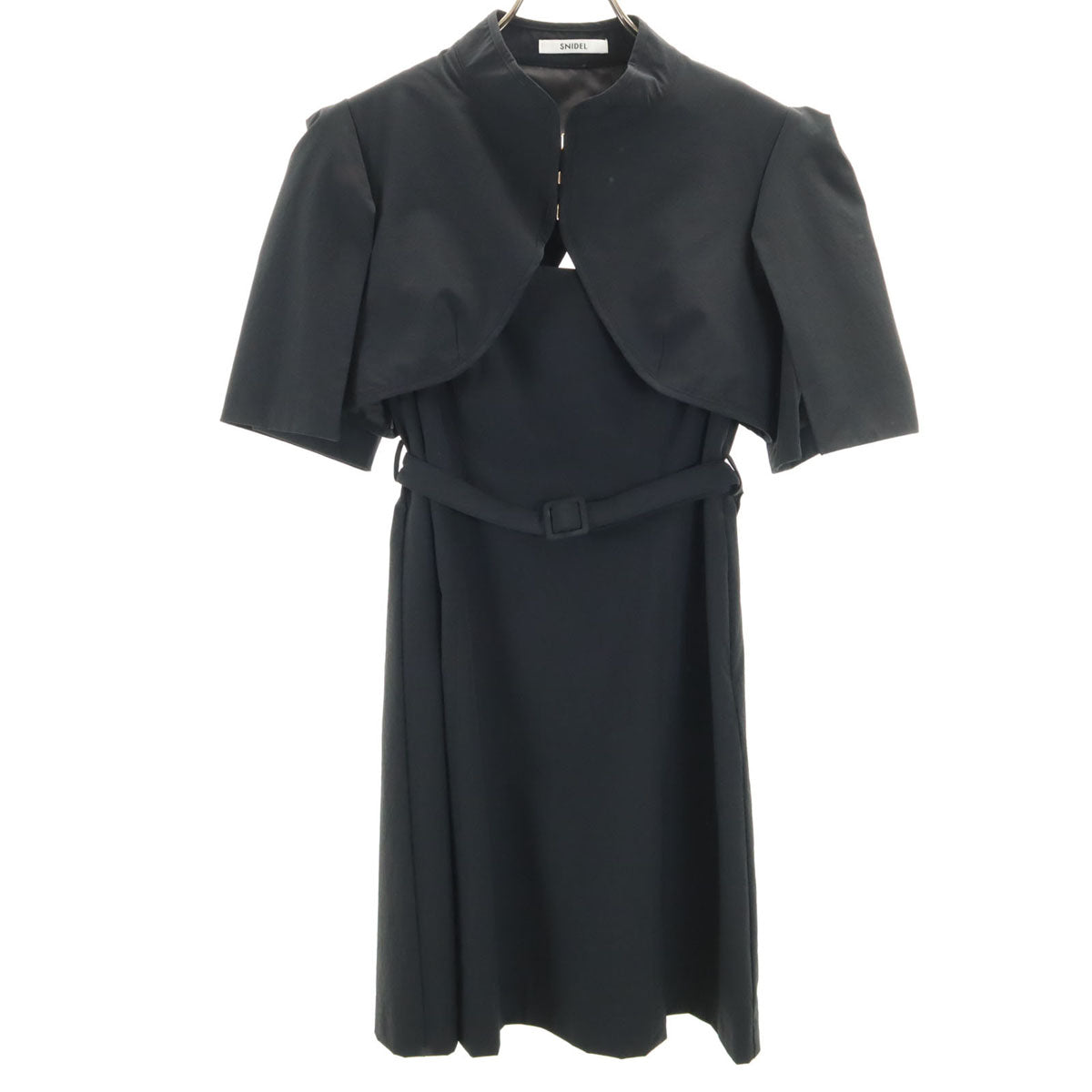 未使用 SNIDEL スナイデル 半袖 ワンピース 1 ブラック系 レディース