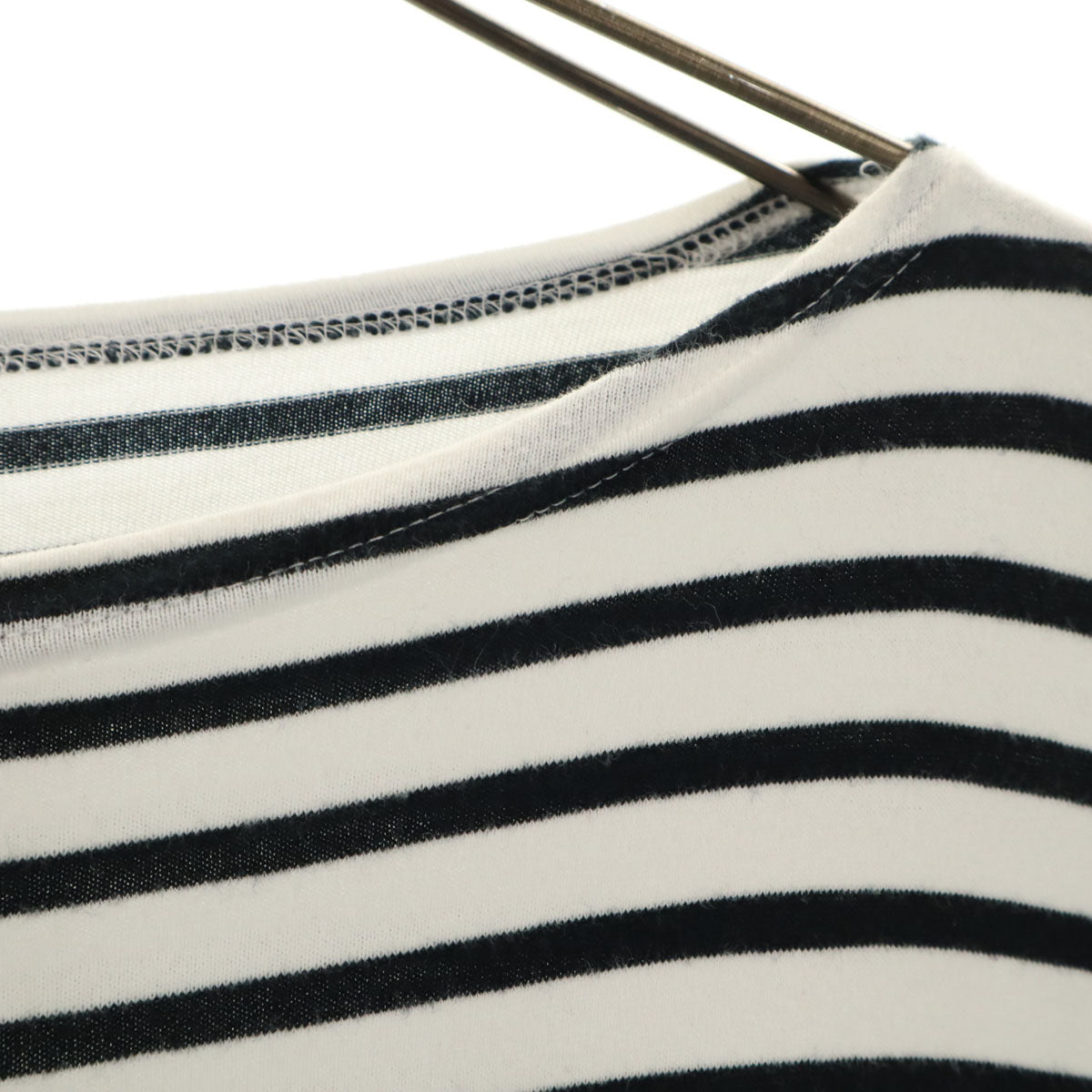 ORCIVAL オーシバル 日本製 ボーダー 半袖 ボートネック カットソー 4 ホワイト系 メンズ