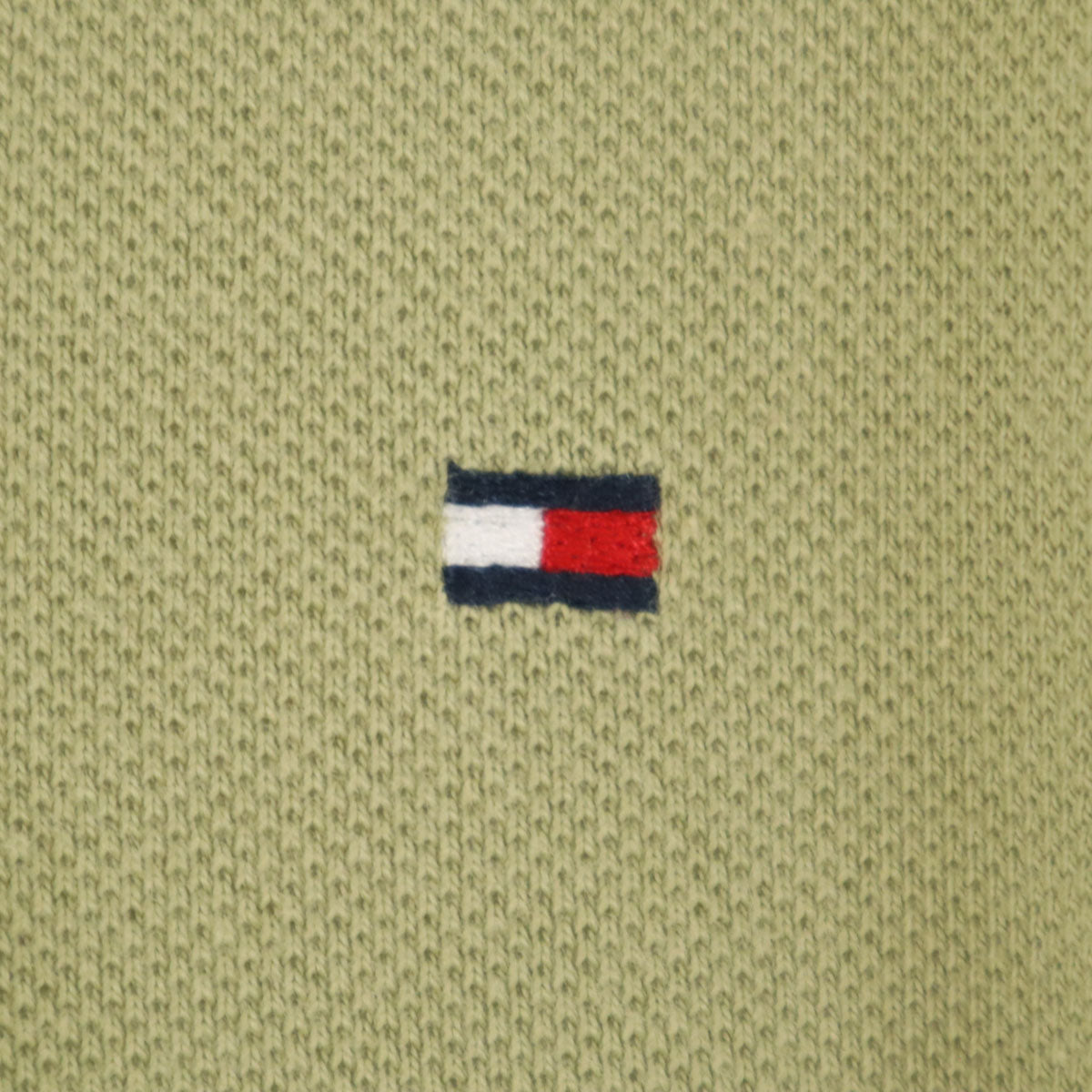 TOMMY HILFIGER トミーヒルフィガー 半袖 ポロシャツ M オリーブ メンズ