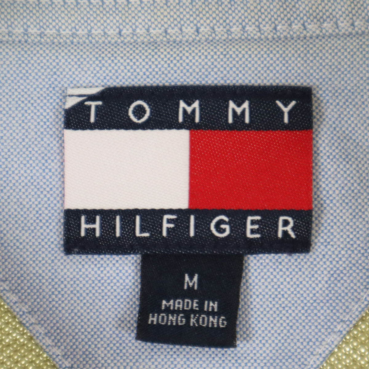 TOMMY HILFIGER トミーヒルフィガー 半袖 ポロシャツ M オリーブ メンズ